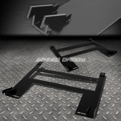 ДЛЯ 05-10 CHEVY COBALT/G5 2X ГОНОЧНОЕ КОВШЕОБРАЗНОЕ СИДЕНЬЕ С НИЗКИМ КРЕПЛЕНИЕМ, РАСТЯЖИМЫЙ СТАЛЬНОЙ КРОНШТЕЙН