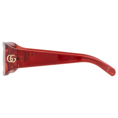 Pre-owned Gucci Gg1403sk - 003 Burgundy Sunglasses In Red