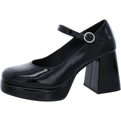 

Женские туфли на каблуке Steve Madden черного цвета Mary Jane 7,5 среднего размера (B,M) BHFO 1690, Black patent