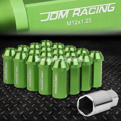 КОМПЛЕКТ ГАЕК JDM ИЗ АЛЮМИНИЕВОГО СПЛАВА ЗАКРЫТОГО ТИПА С 20 НАКОНЕЧНИКАМИ + КЛЮЧ M12X1.25 ДИАМЕТРОМ 25 ММ / ВЫСОТОЙ 50 ММ