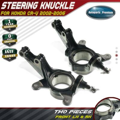 2PCS Steering Knuckle for Honda CR-V l4 2.4L 2002-2006 Front Drvier & Passenger