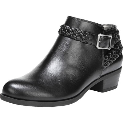 LifeStride Womens Adriana Black Slip On Booties Shoes 9.5 Medium (B,M) BHFO 1677