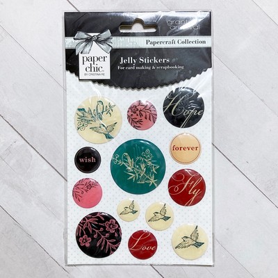 Flora Fauna Jelly Stickers Paper Chic Christina Re Bird Embellishments