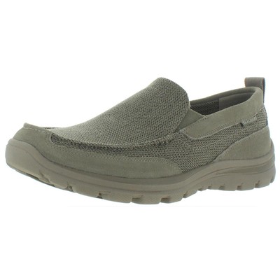 

Мужские повседневные туфли Skechers Milford Beige Suede Shoes 10 Medium (D) BHFO 9044, Khaki, Milford