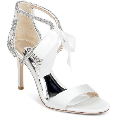 Женские туфли Bonita из белого атласа Badgley Mischka на каблуке 6,5 см (B,M) BHFO 3780