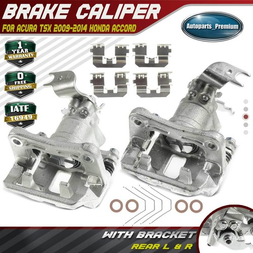 Rear Left Right Brake Caliper w/ Bracket for Acura TSX 0914 Honda