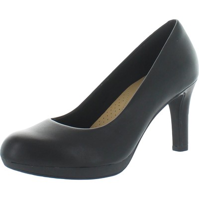 

Женские черные кожаные туфли на каблуке Clarks Adriel Viola 9 8,5 BHFO 6754, Black leather