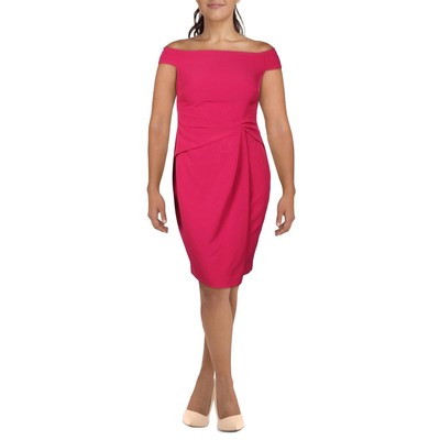 Женское фиолетовое плиссированное платье для коктейлей и вечеринок Lauren Ralph Lauren 4 BHFO 4826