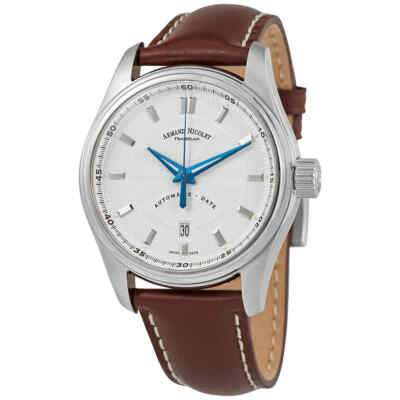Pre-owned Armand Nicolet Mh2 Automatic Silver Dial Men's Watch A640a-ag-p140mr2