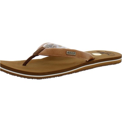 

Reef Womens Tan Thong Sandals из искусственной кожи 11 Medium (B,M) BHFO 8759