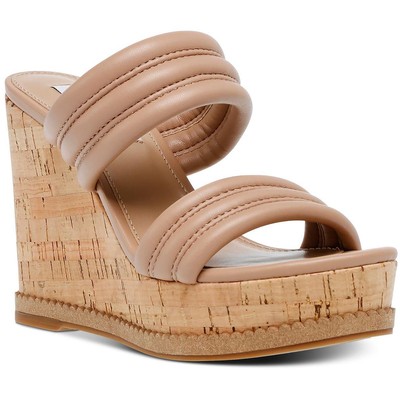 Женские сандалии на танкетке Steve Madden Wipeout из искусственной пробковой кожи BHFO 7495