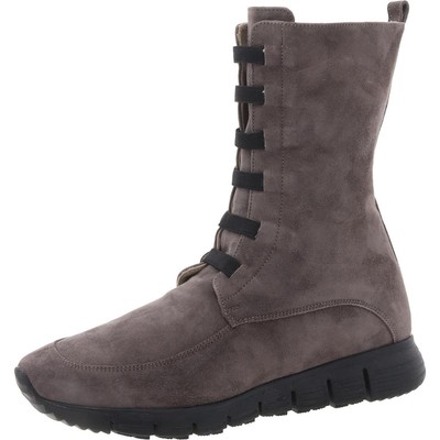 Amalfi by Rangoni Womens Gray Suede Mid-Calf Boots 6 Medium (B,M) BHFO 2028