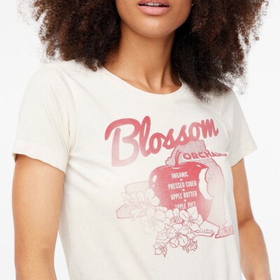 J Crew NWT Blossom Orchard Retro Vintage GraphicT-Shirt | Sz S