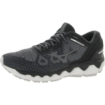 Mizuno Mens Wave Horizon 5 Черные кроссовки на шнуровке 7 Medium (D) BHFO 6929