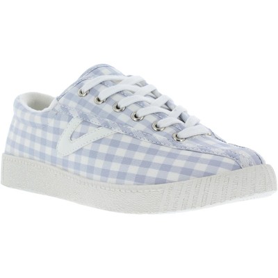 

Женские теннисные кроссовки Tretorn Nylite Gingham со шнуровкой в винтажном стиле, Gray gingham, Nylite Gingham