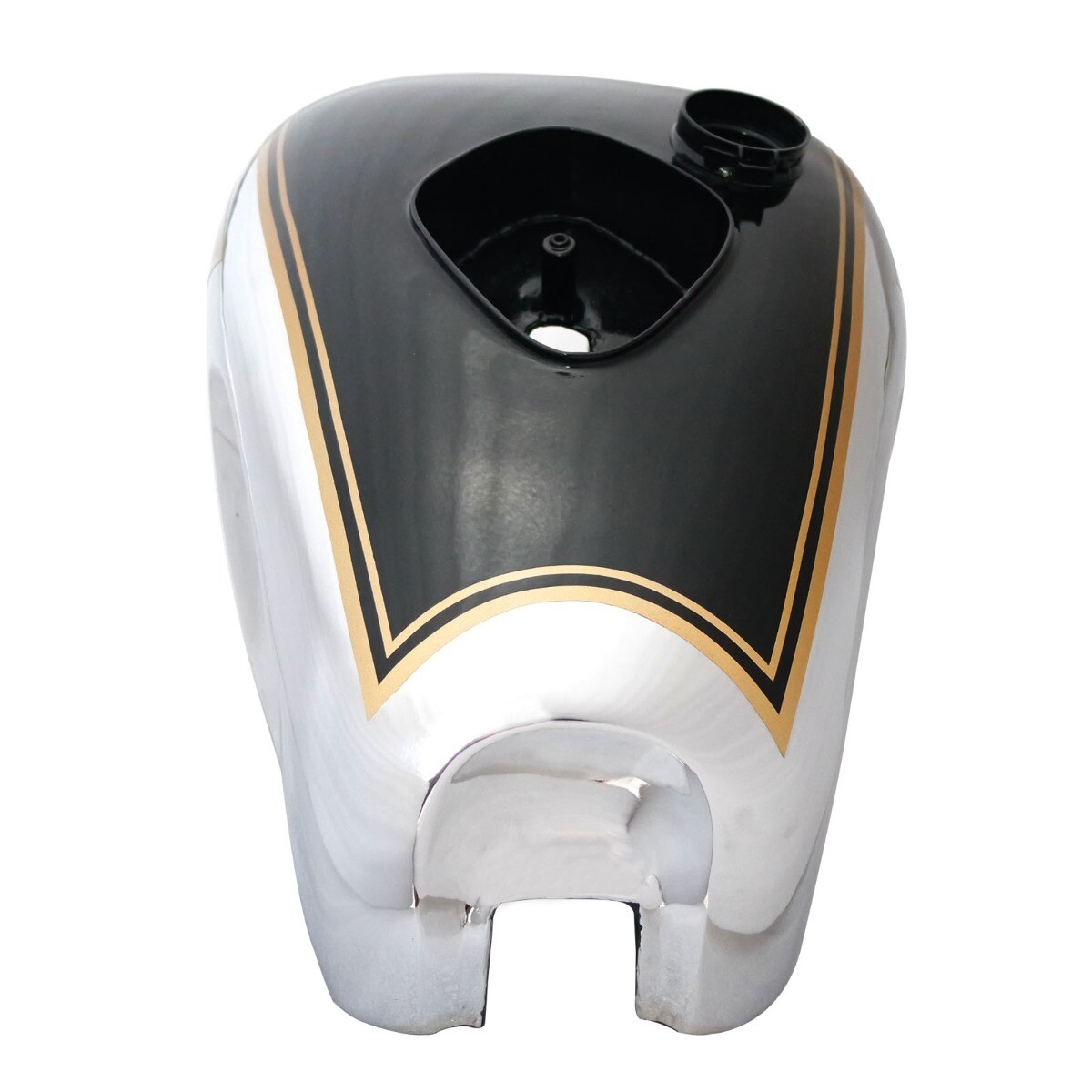 Fits Triumph Tiger T80 Gas Petrol Gas Fuel Tank Chrome & Black Painted with Cap