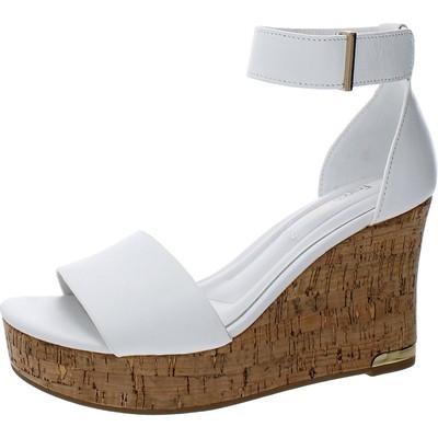 Franco Sarto Womens Clemens Cork Cork Wedge Sandals Platforms BHFO 1284
