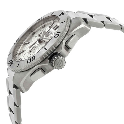 Pre-owned Tag Heuer Aquaracer Chronograph Quartz Grey Dial Men's Watch Cbp1111.ba0627