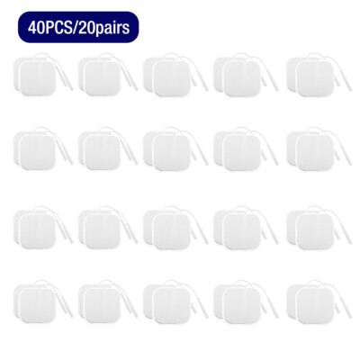40 TENS Electrode Pads EMS Replacement Unit 7000 3000 2x2 Muscle Stimulator BULK