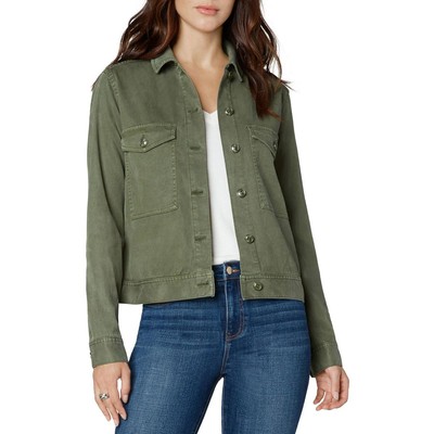 

Женский зеленый повседневный пиджак с карманами и воротником Liverpool  BHFO 4284, Olive moss