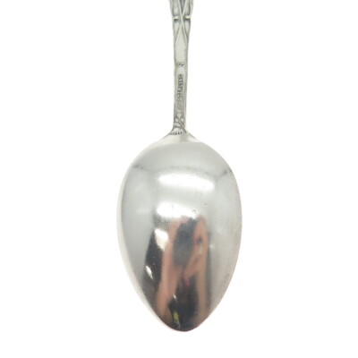 SHEPARD MFG 925 Sterling Silver Antique Portland States & Cities Coffee Spoon