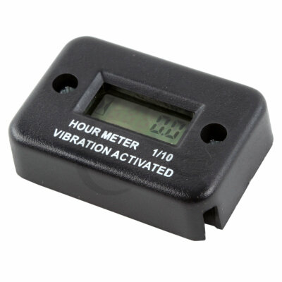 New Black Tach Vibration Activated Hour Meter Fit For ATV Snowmobile Gas Engine