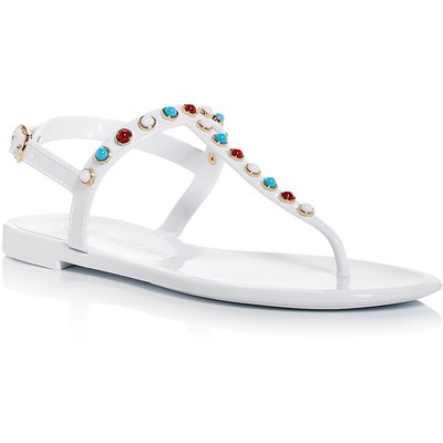 Женские сандалии Stuart Weitzman Charm White Jelly Sandals 9 Medium (B,M) BHFO 6028