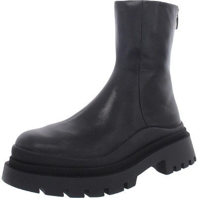 

Женские черные ботильоны Steve Madden, обувь 6,5, средний (B,M) BHFO 4237, Black leather