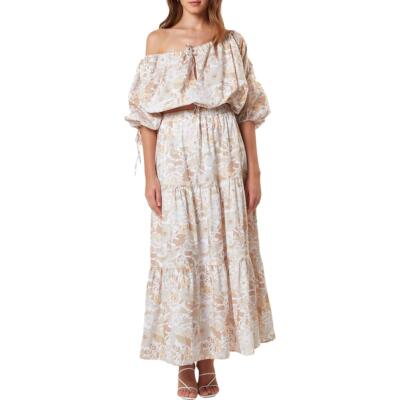 

Женская блузка с укороченным топом и цветочным принтом Charlie Holiday Mila Brown  S BHFO 1718, Floral forest chocolate