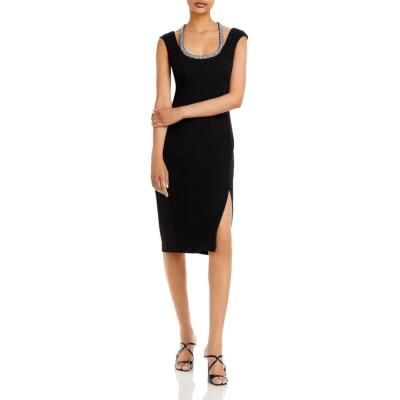 Aqua Womens Embellished Knee-Length Party Sheath Dress BHFO 6014