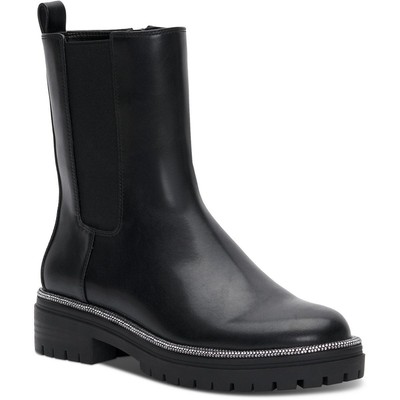INC Женские ботинки Brycin черного цвета с застежкой до середины икры Shoes 8.5 Medium (B,M) BHFO 7782