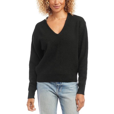 Karen Kane Womens V-Neck Long Sleeves Casual Crewneck Sweater BHFO 9090