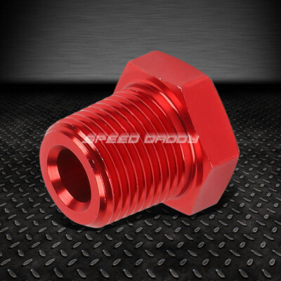 КРАСНАЯ ТРУБНАЯ ВТУЛКА NPT ОТ 3/8 ШТЕКЕРОВ ДО 1/8 ШТЕКЕРОВ С ВНУТРЕННЕЙ РЕЗЬБОЙ ПЕРЕХОДНИК ДЛЯ РЕДУКТОРА ГАЗ/МАСЛО