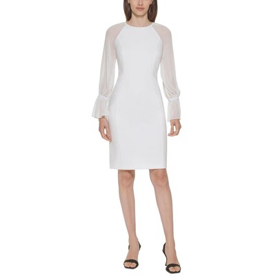 

Женское прозрачное короткое вечернее мини-платье Calvin Klein BHFO 2670