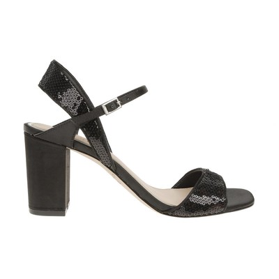 

Jewel Badgley Mischka Женские черные босоножки на каблуке Irma 5.5 Medium (B,M) BHFO 7259, Black sequin, Irma