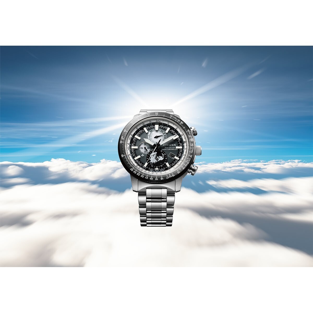 Pre-owned Citizen Promaster Sky Geo Trekker Direct Flight Watch Men's By3006-53h 2024