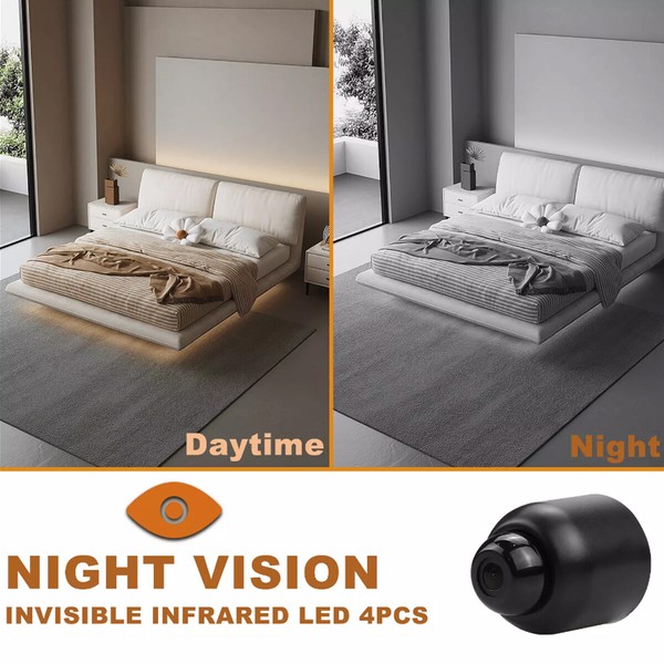 With 32GB SD Card HD 1080P Mini Spy Camera WiFi Hidden Camcorder Security Cam - Image 15