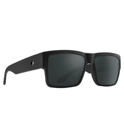 Pre-owned Spy Optics Men's Polarized Cyrus Soft Matte Black Sunglasses In Happy Boost Polarized Black Mirror