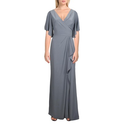 Женское свадебное вечернее платье макси из серой драпировки Dressy Collection S BHFO 1646