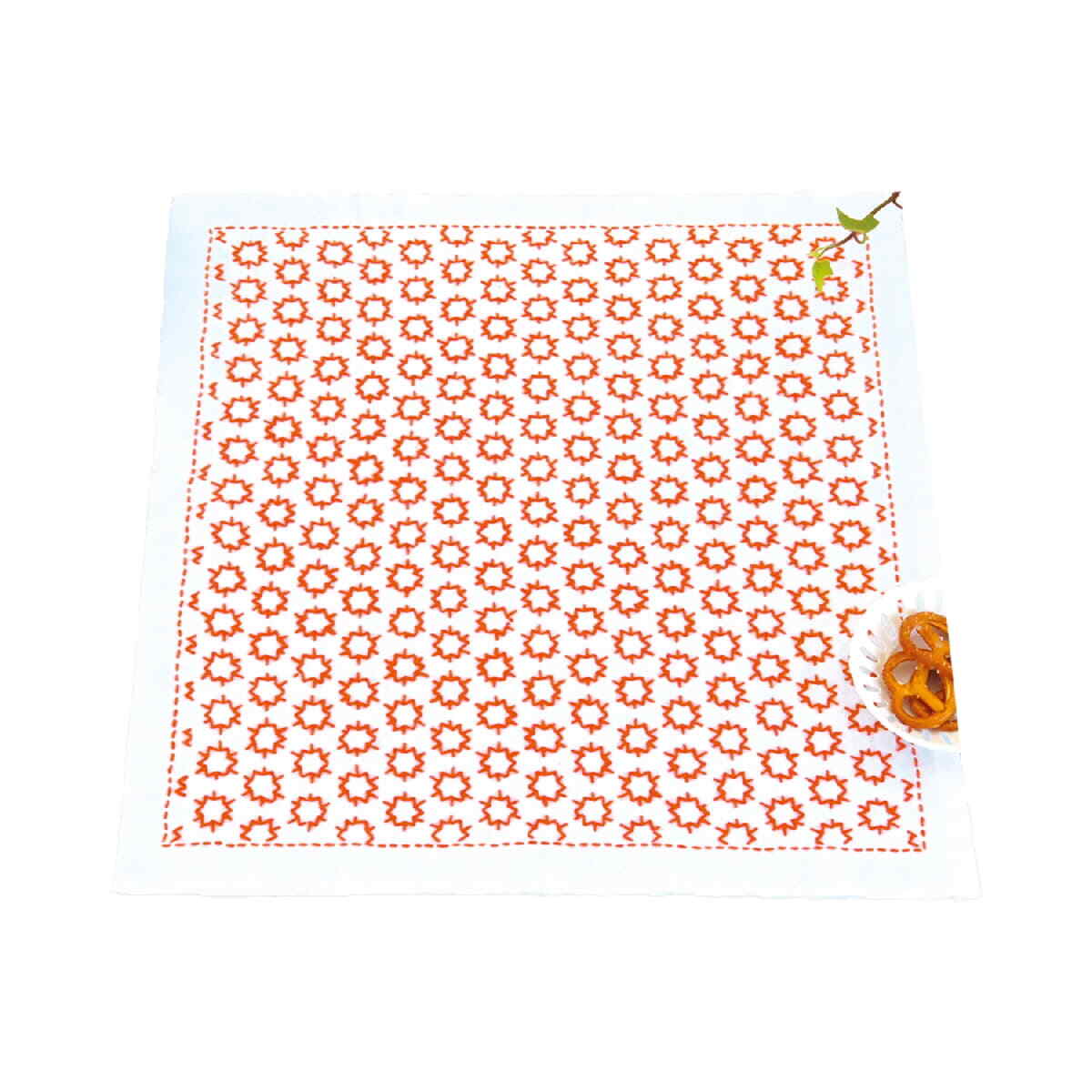 Olympus stamped Hitomezashi Sashiko stitch kit 