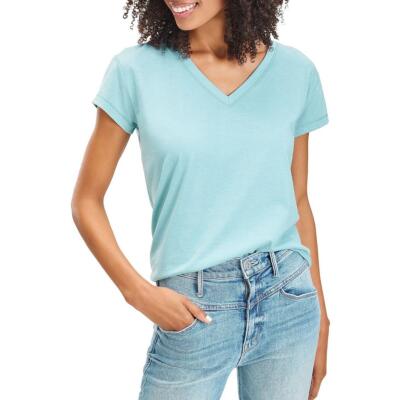 

Женская зеленая футболка-пуловер с v-образным вырезом Splendid  BHFO 8719, Emerald