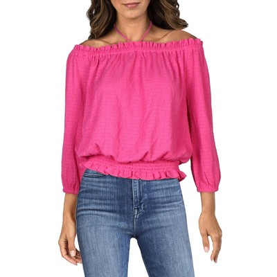 Женский розовый короткий галстук-бабочка MICHAEL Michael Kors на резинке, укороченный S BHFO 2538