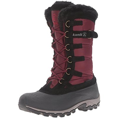 

Женские красные непромокаемые зимние ботинки Kamik Snowvalley, размер 6, средний (B,M), BHFO 2695, Burgundy, Snowvalley