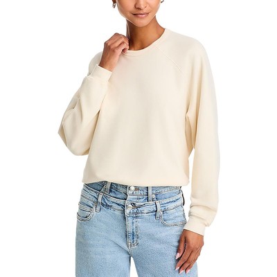 Mother Womens Ivory Cotton Comfy Cozy Crewneck Sweater M BHFO 8559