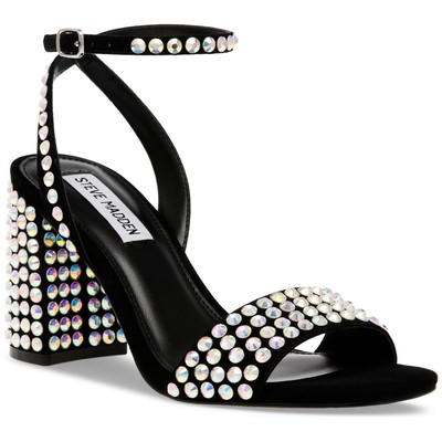 Женские туфли Domini Steve Madden с ремешком на щиколотке черного цвета 9.5 Medium (B,M) BHFO 0678
