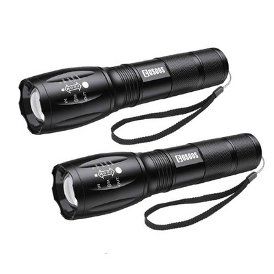 COSOOS Torcia a LED, estremamente luminosa, a batteria, con 5 modalità, impermea