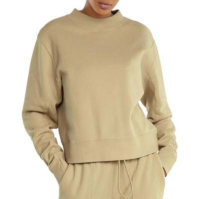 

Женская хлопковая толстовка для фитнеса Puma Infuse Tan с круглым вырезом Athletic  BHFO 5358, Pebble