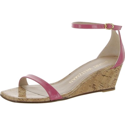 Stuart Weitzman Womens Nudistcurve 50 с розовым ремешком на щиколотке средней длины (B,M) 7970