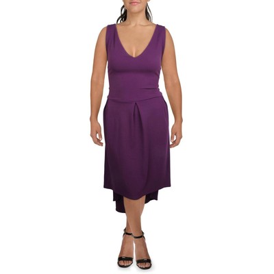 24seven Comfort Apparel Womens Purple Hi-Low Sleeveless Maxi Dress M BHFO 9013