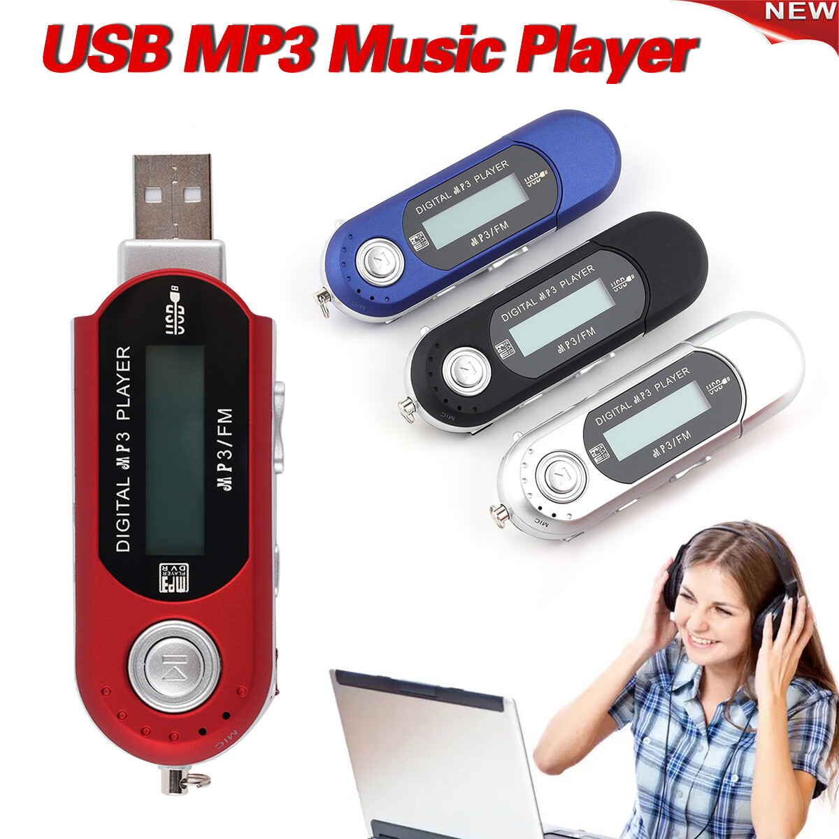 Lcd Screen Support 32gb Tf Card & Fm Radio Portable